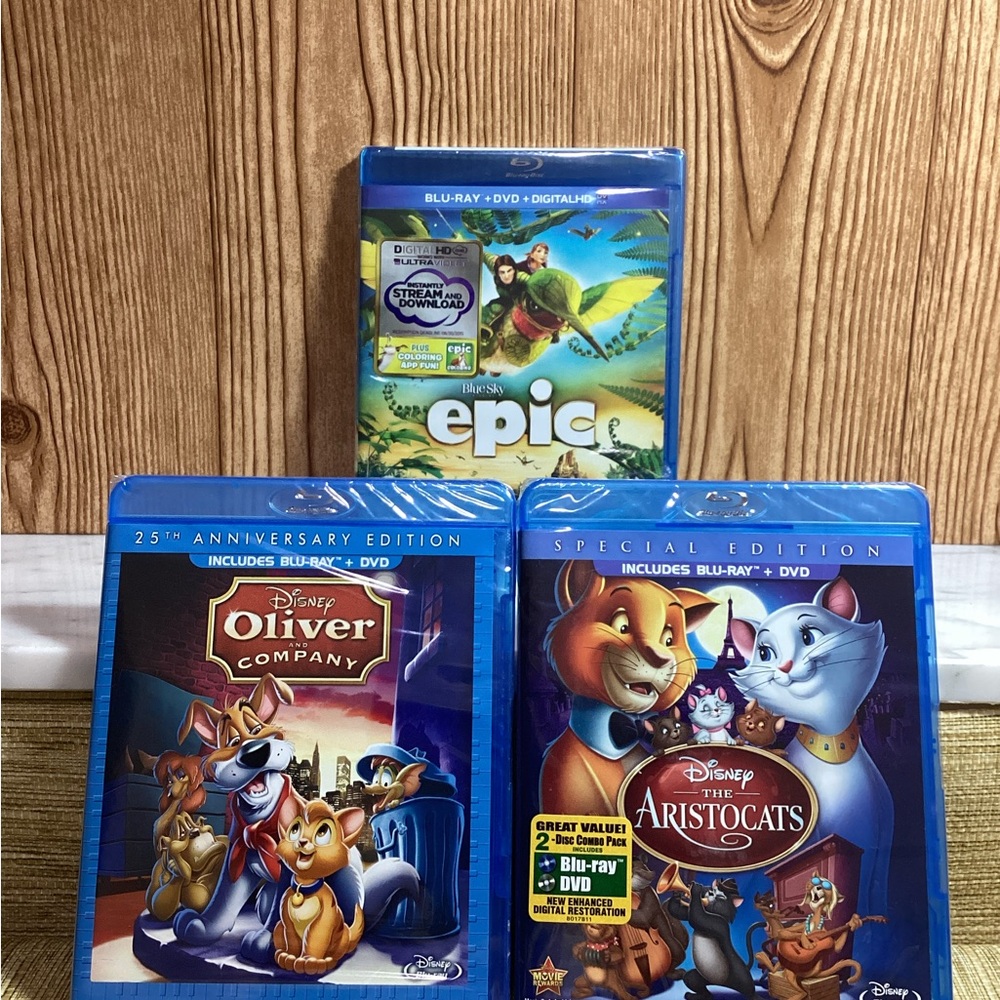 Disney Blu-ray Collection Epic,Oliver and The Aristocats